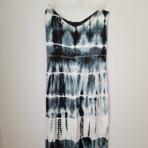 Billabong Strapless Tie Dye Maxi Dress